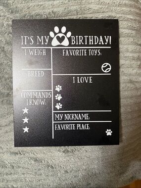 Hobby Lobby Black Chalkboard Sign with White Labels